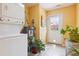 Laundry room with washer, dryer, and water heater at 998 S Leyden St, Denver, CO 80224
