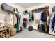 Well-organized walk-in closet with ample storage for clothes, shoes, and accessories at 1831 Ashford Cir, Longmont, CO 80504
