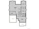 Basement floor plan with recreation room, flex room, bedroom 4, bathroom, storage, and unfinished area at 1645 Green Fern Pt, Castle Rock, CO 80104