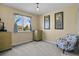 Bedroom with chair, dresser and window at 1303 Yellow Granite Way, Monument, CO 80132