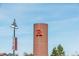 Landmark featuring a distinctive tower and community signage at 10480 Truckee St # B, Commerce City, CO 80022