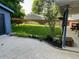 Backyard features a spacious well maintained lawn and patio area great for entertaining at 1335 S Holly St, Denver, CO 80222