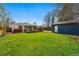 Spacious backyard features a well-maintained lawn and mature trees, perfect for recreation at 1335 S Holly St, Denver, CO 80222