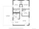 Layout featuring bedrooms, bathroom, kitchen, dining area, living room, and covered patio at 1335 S Holly St, Denver, CO 80222