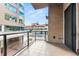 Private balcony overlooking city views at 250 Columbine St # 210, Denver, CO 80206