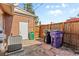 Enclosed backyard area with mature trees at 3102 N Columbine St, Denver, CO 80205