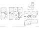 Detailed floorplan showcasing layout of the home with labeled rooms and dimensions on multiple levels at 8864 S Field Ct, Littleton, CO 80128