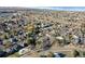 Aerial view showing the neighborhood's layout and surrounding landscape at 2575 S Independence Ct, Lakewood, CO 80227