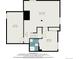 Lower level floor plan, 899 sq ft, includes Gathering room, bedroom and bath at 2575 S Independence Ct, Lakewood, CO 80227