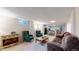 Cozy finished basement with ample seating and entertainment space at 1823 S Carr St, Lakewood, CO 80232