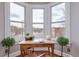 Bright bay window nook, perfect for an office space or reading corner with hardwood floors at 131 N Sherman St, Denver, CO 80203