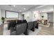 Finished basement features seating for home theater and dining area at 18815 W 93Rd Ave, Arvada, CO 80007