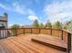 Large wooden deck with railing perfect for enjoying scenic views and outdoor activities at 6343 Laguna Cir, Highlands Ranch, CO 80130
