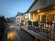Relaxing backyard space featuring a patio with furniture and a cozy ambiance at 8023 Gore Creek Ln, Littleton, CO 80125