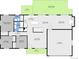 Detailed floor plan showcasing the layout of the home, including bedrooms, bathrooms, living spaces and garage at 10930 W Tulane Ave, Littleton, CO 80127