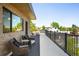 Spacious rooftop deck with outdoor seating, sleek railings and views, ideal for relaxation and gatherings at 4227 Mariposa St, Denver, CO 80211
