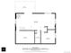 Basement floor plan includes a Gathering room, utility area, bathroom and bedroom for flexible living at 11724 Little Turtle Ln, Conifer, CO 80433