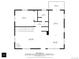 Detailed floor plan showcasing the layout of the main level with kitchen, living, and dining areas at 11724 Little Turtle Ln, Conifer, CO 80433