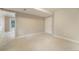 Unfinished basement with carpet, door and exterior access at 10 Long Bow Cir, Monument, CO 80132