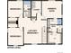 Floor plan displaying the upper level, with bedrooms, bathrooms, laundry, and a loft area at 14378 Heritage Dr, Mead, CO 80504