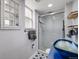 Unique bathroom showcases a vessel sink, glass shower and modern finishes at 6893 S High St, Centennial, CO 80122