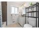 Updated bathroom features modern fixtures, vanity, and lighting at 5698 E Greenwood Pl, Denver, CO 80222