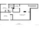 Basement floor plan showcasing the layout of the rooms and dimensions of recreation room, bedrooms, and laundry at 5698 E Greenwood Pl, Denver, CO 80222