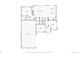 Floor plan of the home's first floor including a large kitchen, living room, and office space at 5285 La Quinta Cir, Elizabeth, CO 80107