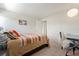 This bedroom with modern desk area offers relaxation at 1350 Josephine St # 307, Denver, CO 80206