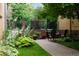 Private patio with grill and lush landscaping at 10 N Ogden St # 5, Denver, CO 80218