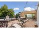 Relaxing rooftop deck with lounge chairs and table at 10 N Ogden St # 5, Denver, CO 80218
