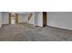 Spacious basement featuring neutral carpet, painted walls, and natural wood doors at 15941 Bluebonnet Dr, Parker, CO 80134