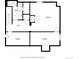 Detailed black and white floor plan of the house at 3501 W 53Rd Ave, Denver, CO 80221