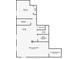 Finished basement floor plan featuring a bedroom, bathroom, wet bar, utility space, and finished basement area at 2815 Dreamcatcher Loop, Castle Rock, CO 80109