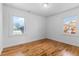 Bright bedroom with hardwood floors and plenty of natural light at 1570 Xanthia St, Denver, CO 80220