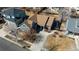 Lovely aerial view of a home showcasing its roof, landscaping, and curb appeal in a residential neighborhood at 275 Gold Maple St, Brighton, CO 80601