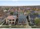 Aerial view of neighborhood displaying various architectural styles and tree lined streets, near Denver Colorado at 2880 Emporia Ct, Denver, CO 80238