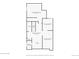 Layout of basement featuring finished and unfinished spaces, a bar, and a bathroom at 2880 Emporia Ct, Denver, CO 80238