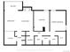 Layout of the apartment showing the kitchen, living room, bedrooms, and bathrooms at 4896 S Dudley St # 8, Littleton, CO 80123