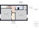 Upper-level floor plan highlighting the bedroom layout and bathroom locations at 8770 Rainbow Ave # B4, Denver, CO 80229