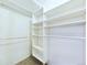 Spacious walk-in closet featuring built-in shelving and ample hanging storage at 8770 Rainbow Ave # B4, Denver, CO 80229