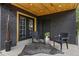 Cozy brick patio with stylish decor and outdoor seating area at 982 S Holly St, Denver, CO 80246