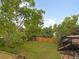 Spacious backyard featuring a manicured lawn, wood fence, mature trees, and an inviting outdoor deck at 1029 N Columbine St, Golden, CO 80403