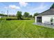 A serene backyard with a stone patio and comfortable seating, perfect for outdoor enjoyment at 9175 Cole Dr, Arvada, CO 80004