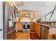 Modern kitchen with stainless steel appliances, stylish countertops, and ample cabinet space, ideal for culinary enthusiasts at 960 Whispering Pines Ln, Breckenridge, CO 80424