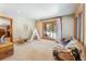 Inviting living room with sliding glass doors and cozy seating area at 960 Whispering Pines Ln, Breckenridge, CO 80424