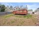 This home has a large backyard with a wood deck great for entertaining at 6282 Yank Ct, Arvada, CO 80004