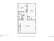 Basement floor plan with Gathering room, two bedrooms, bathroom, laundry room and utility closet at 1552 Hudson St, Denver, CO 80220