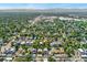 Picturesque aerial shot of neighborhood homes surrounded by trees and distant mountains at 4461 Vrain St, Denver, CO 80212