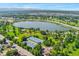 Aerial view showcasing the lake, surrounding parks, and recreational facilities at 4461 Vrain St, Denver, CO 80212